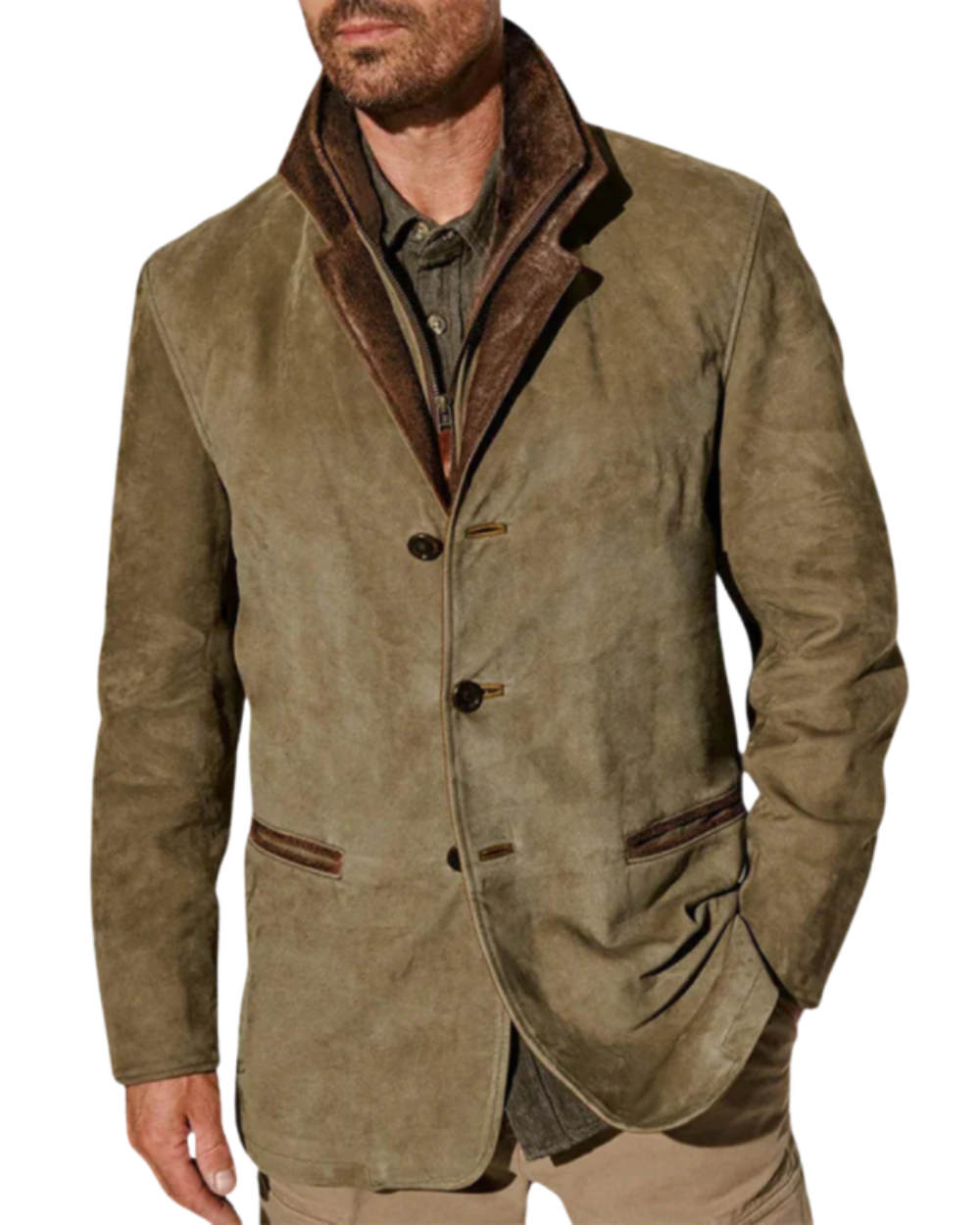 Ethan Classic Suede Jacket