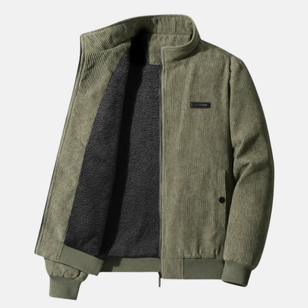 Liam Velvet Jacket with Fur Lining