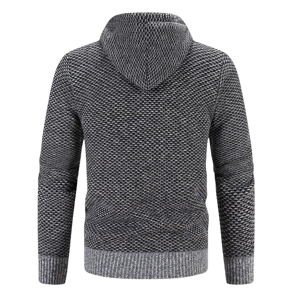 Jack Zip-Up Hooded Knit Sweater Jacket