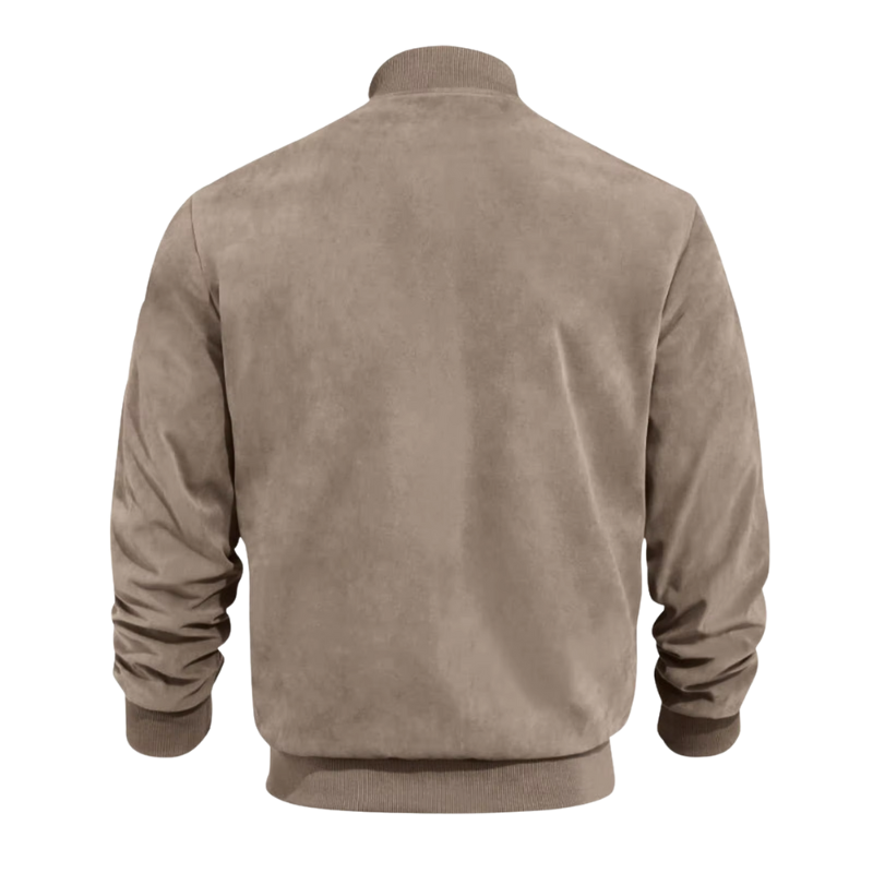 Elias Suede Look Bomber Jacket