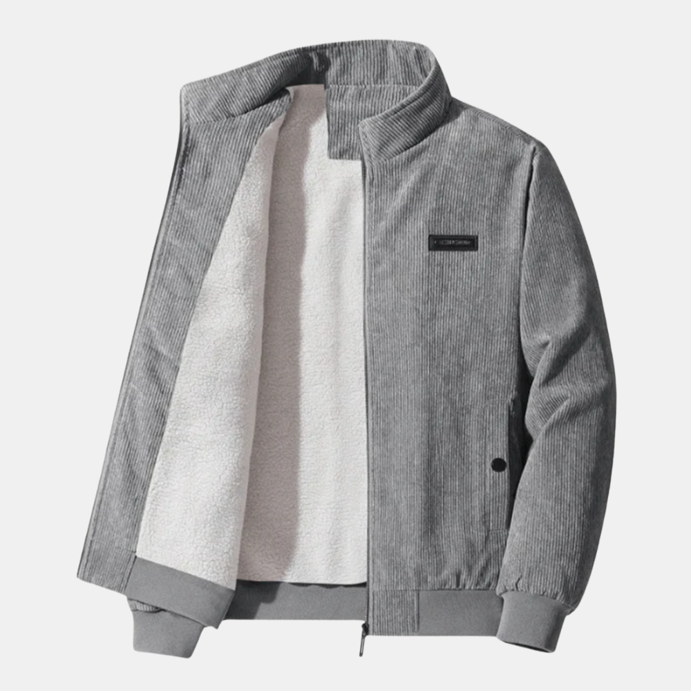 Liam Velvet Jacket with Fur Lining