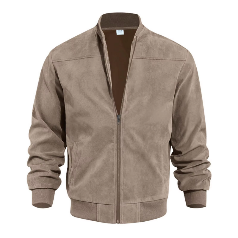 Elias Suede Look Bomber Jacket