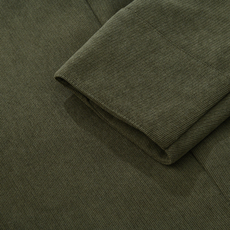 Marcus Single Breasted Flap Pocket Wool Blend Coat