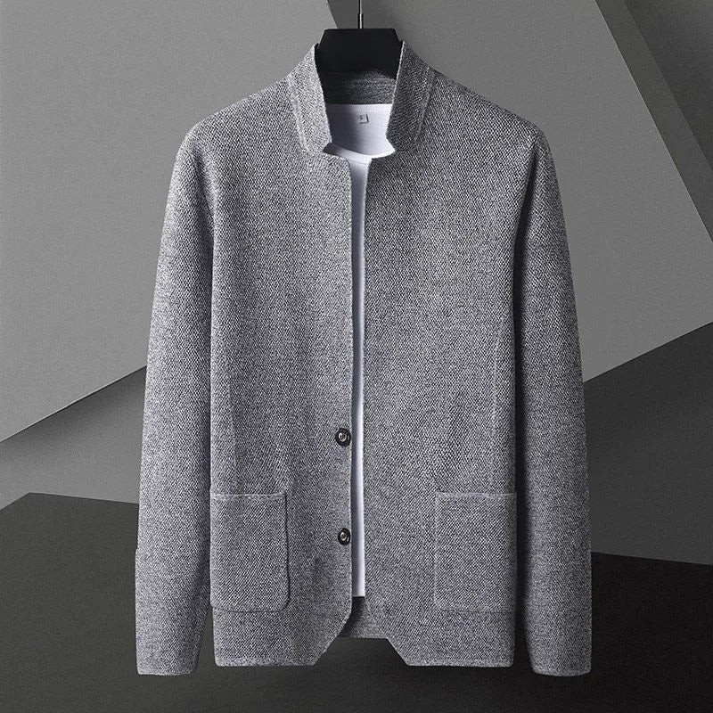 Noah Knitted Men's Jacket with Stand Collar