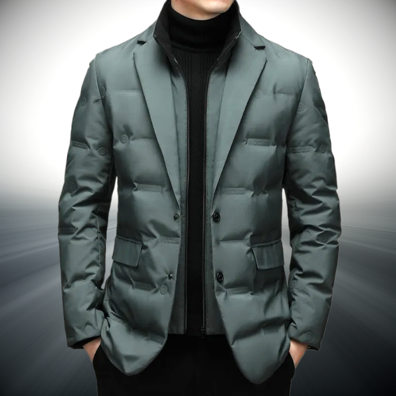 Daniel Single Breasted Puffer Blazer Jacket